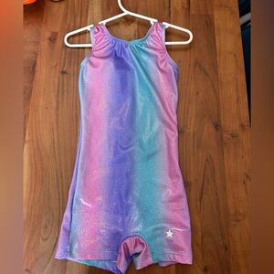 Child’s Sparkly Pink and Purple Destira Leotard